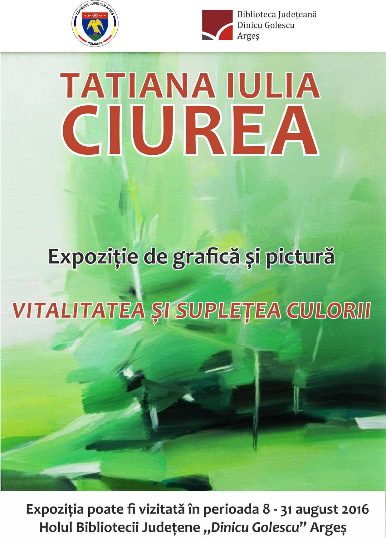 Oak tree feminine Incompatible Biblioteca Judeţeană "Dinicu Golescu" Argeş » Expoziție de grafică și  pictură – Tatiana Ciurea